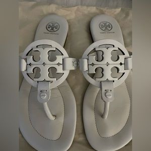 Tory Burch White Miller Sandal Size 7